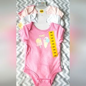 Rococo 6 pack Diapershirts Size 6 months